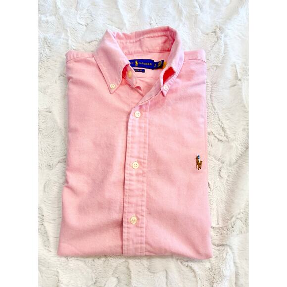 RALPH LAUREN Classic Fit Shirt Mens Sz S Button Down Long Sleeve Pony Oxford Red - Picture 5 of 11